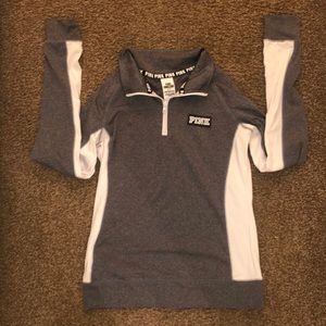 Pink quarter sip pull over